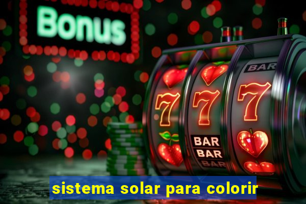 sistema solar para colorir